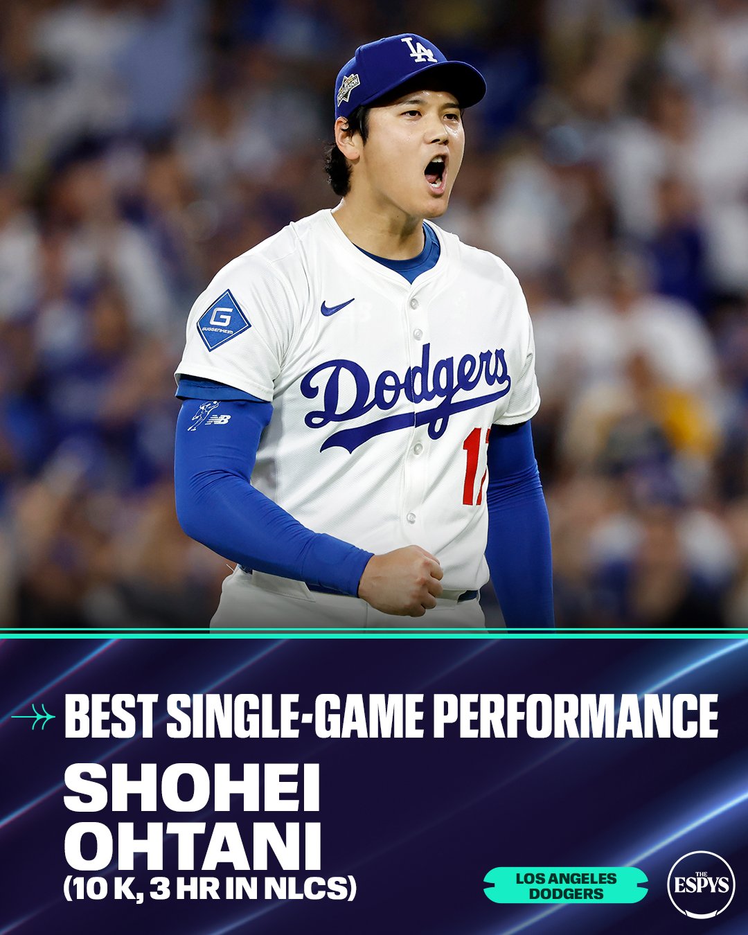 大谷翔平缺席领奖 阿德巴约83分无缘ESPY最佳单场 大谷翔平缺席领奖 阿德巴约83分无缘ESPY最佳单场